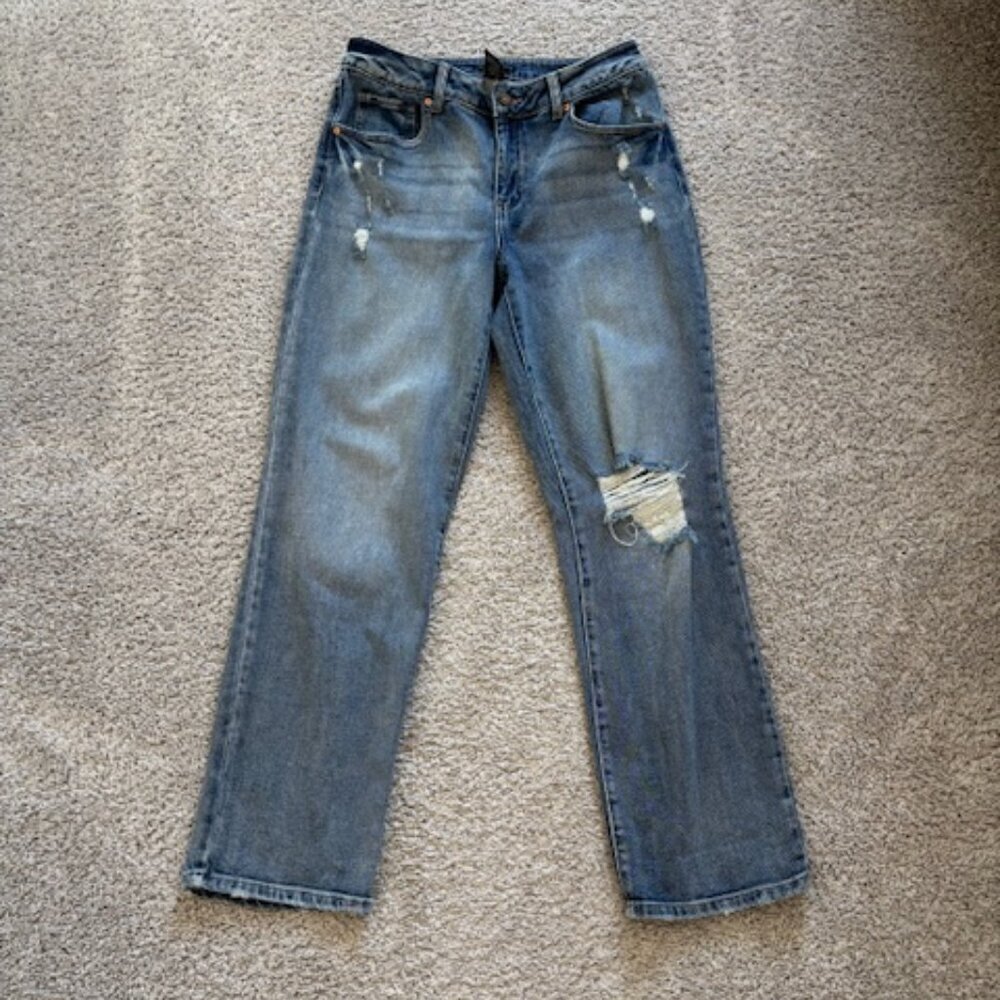 Sincerely Jules distressed straight leg jeans size 26
